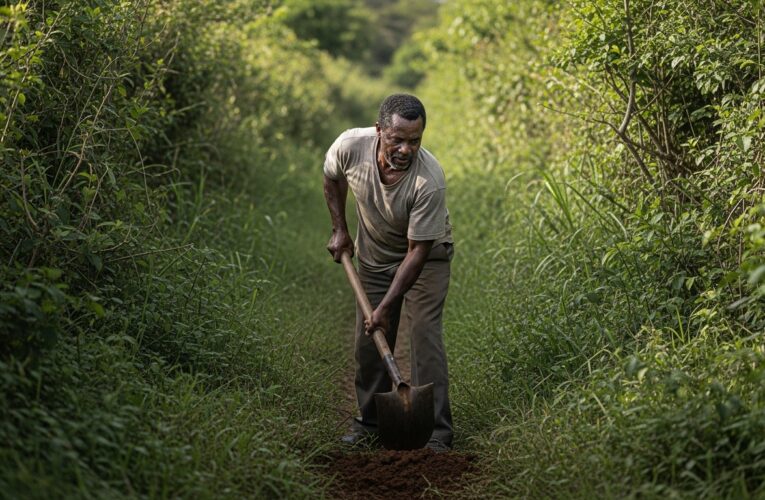 ‘Hero’ digs road by hand for villagers
